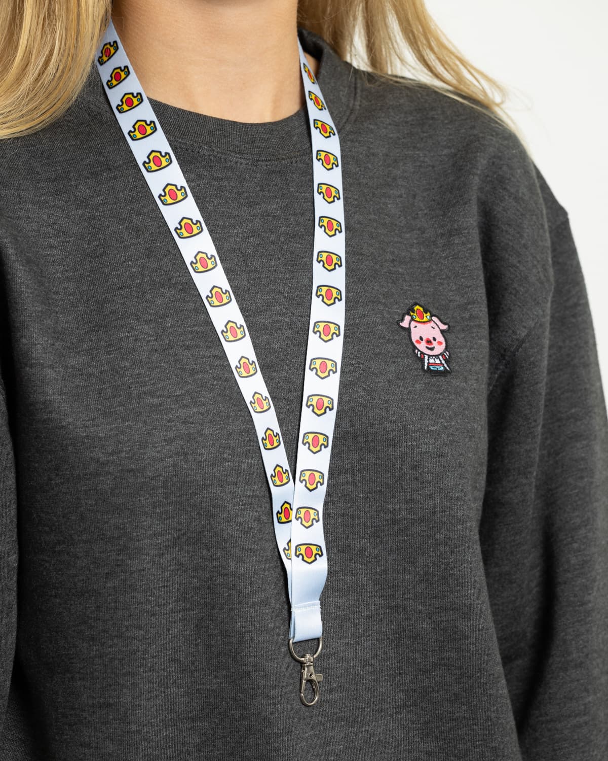 Classic Crown Lanyard (Light Blue) 4 Classic Crown Lanyard (Light Blue)