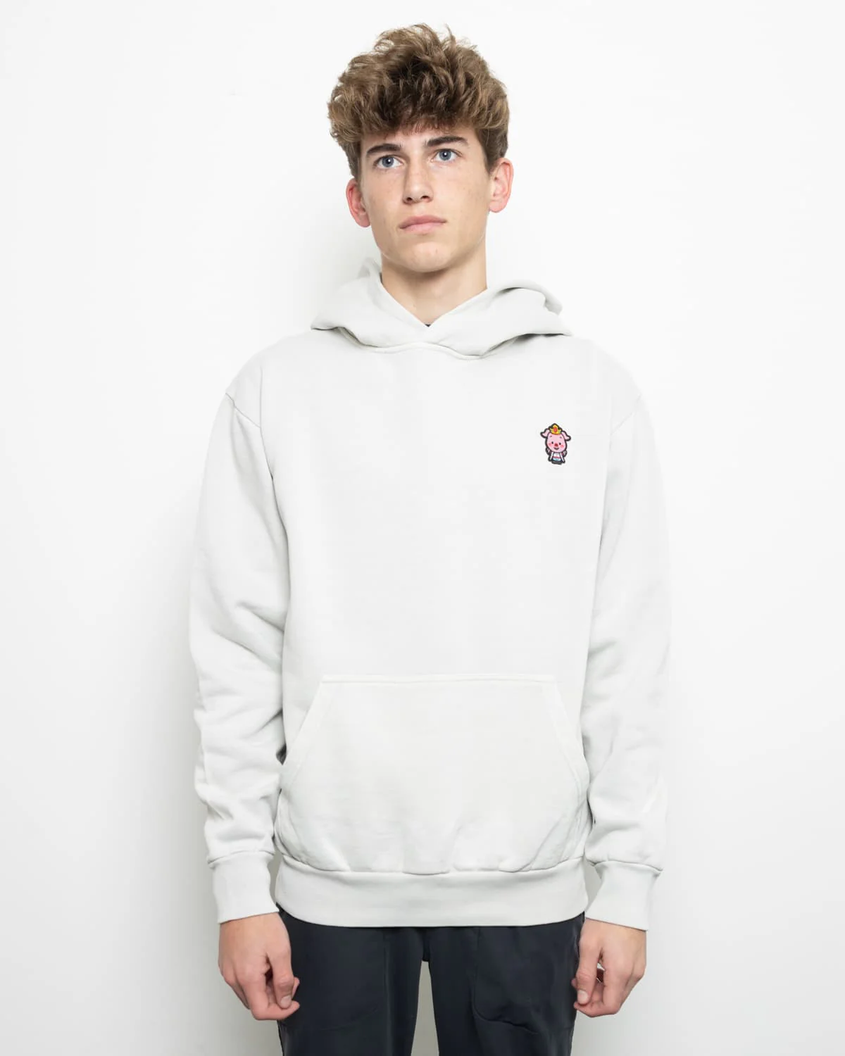 Classic Pig Pull Over Hoodie (Lunar Rock) 3 Classic Pig Pull Over Hoodie (Lunar Rock)