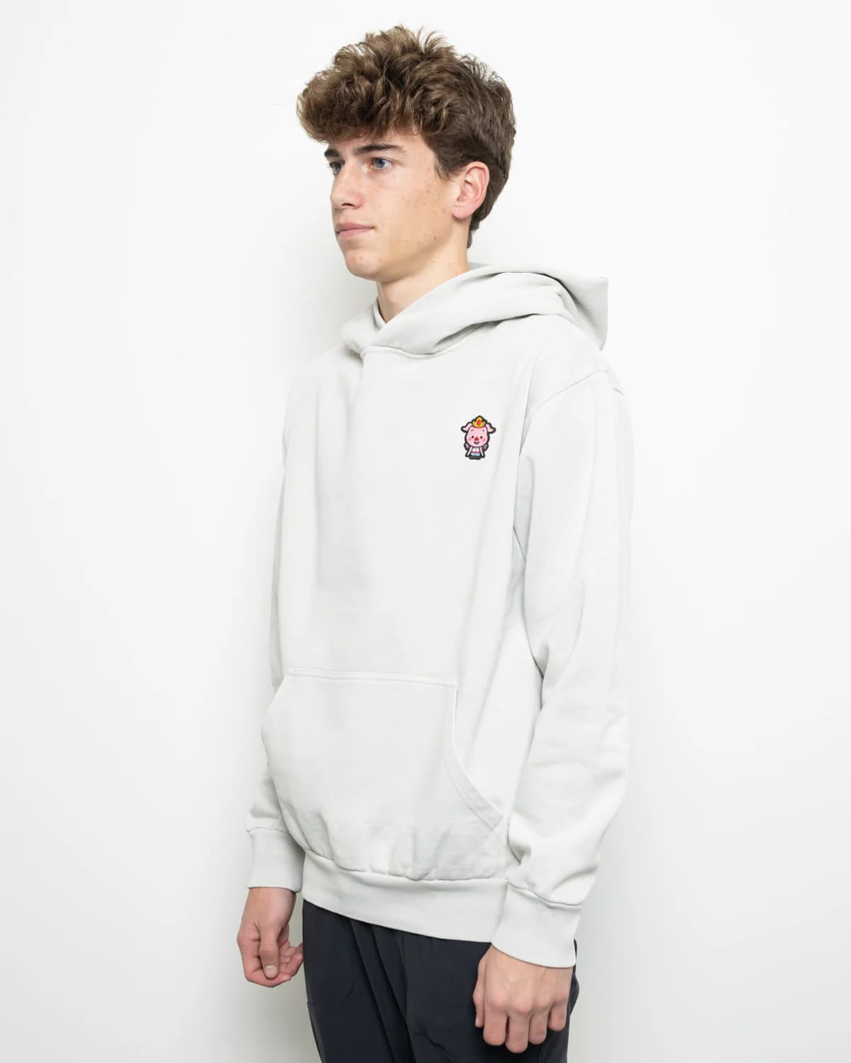 Classic Pig Pull Over Hoodie (Lunar Rock) 4 Classic Pig Pull Over Hoodie (Lunar Rock)