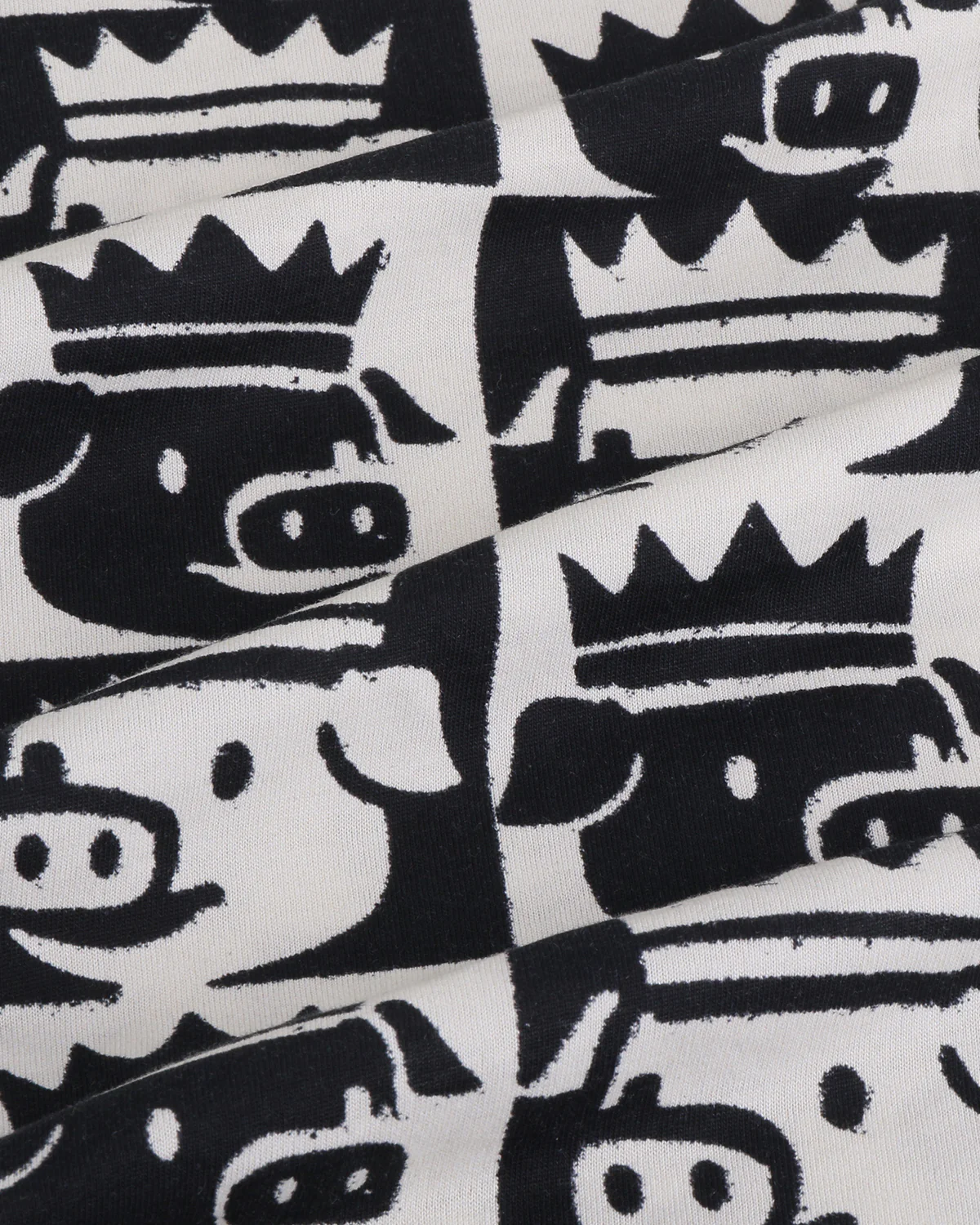 The King Pajama Set (Black/White)