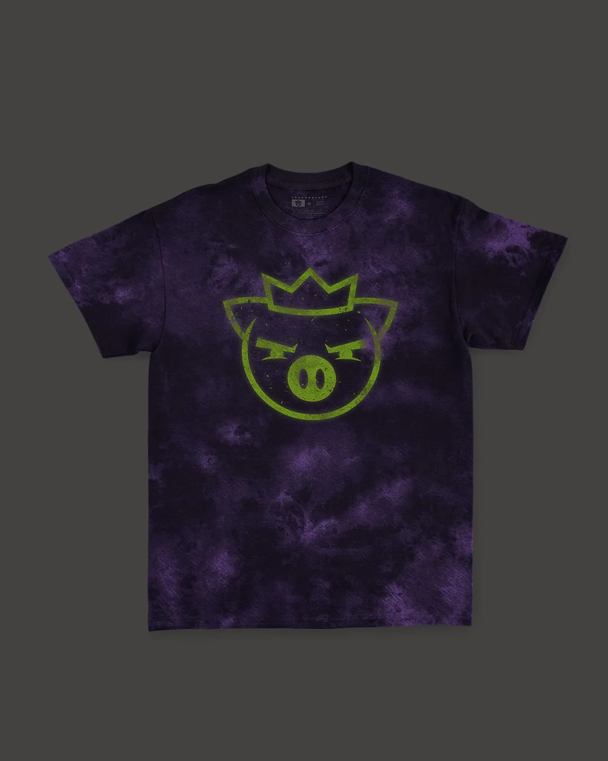 Ghost King Glow In The Dark Tee (Purple Cloud Wash)